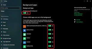 Disable Background Apps & Updates