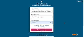 Sign Up for a Free WordPress Account