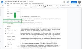 Work Offline with Google Drive